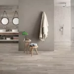 keramisch parket in badkamer