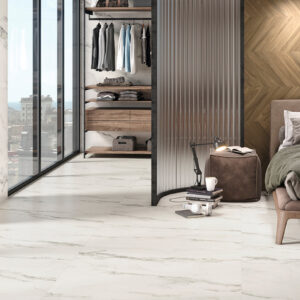 Ins white tegel in marmerlook